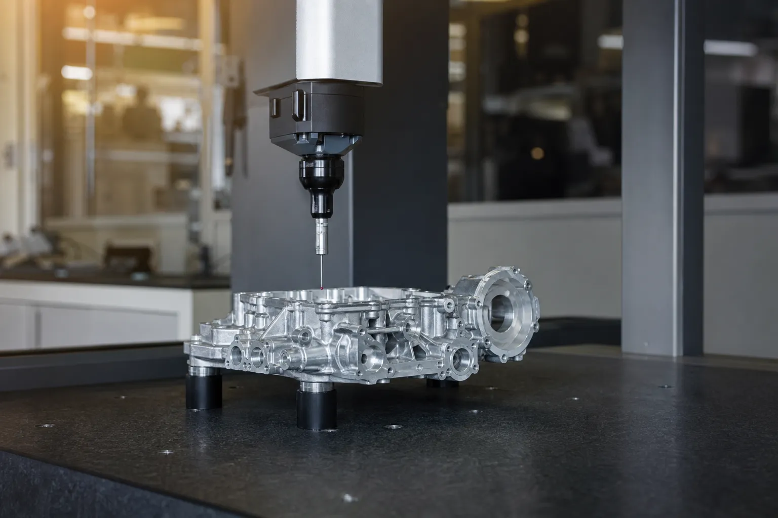 Quality inspection and metrology of a precision machined metal part MHIL
