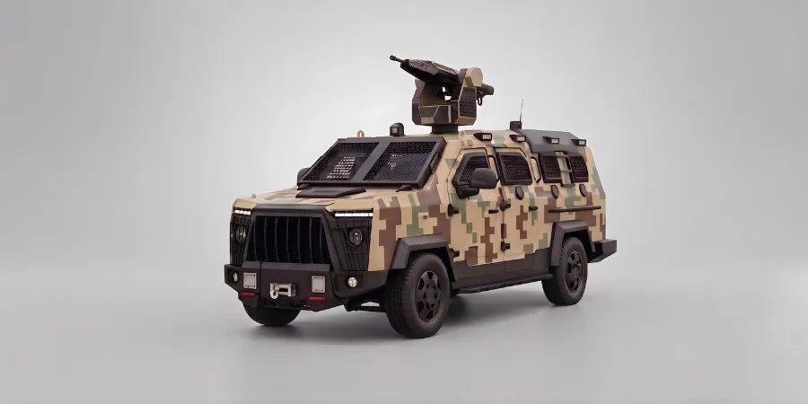 Liger Light Tactical Vehicle armored security vehicle manufactured by Margalla Heavy Industries Limited side profile