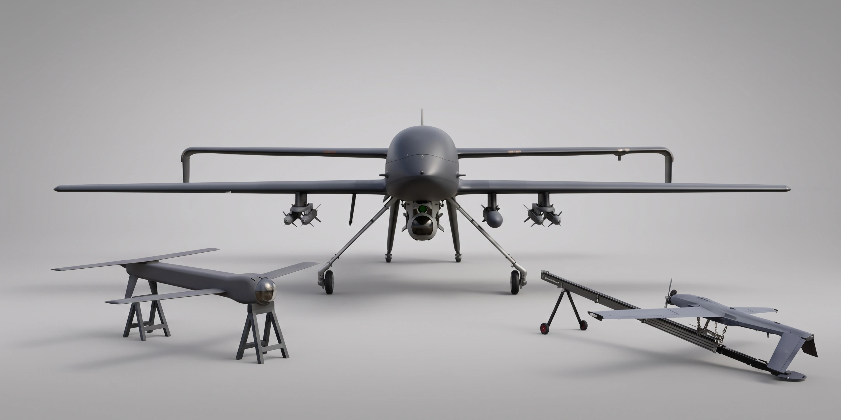 Armed surveillance and strike unmanned aircraft manufactured by MHIL