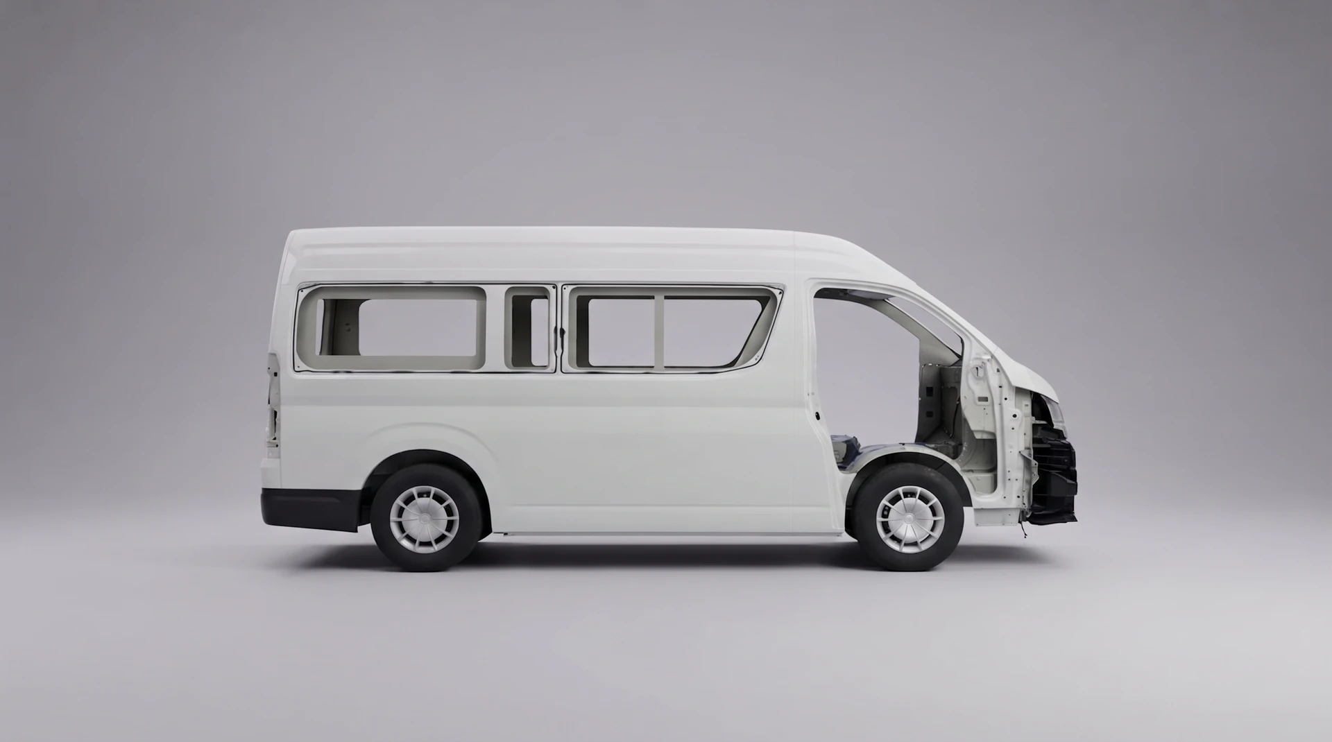 Toyota Hiace armoured by HIT Armour Division, Margalla Heavy Industries Limited