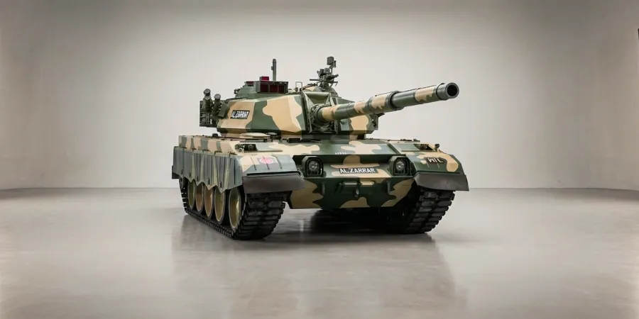 Al-Zarrar Main Battle Tank modernized tracked combat vehicle military defence Pakistan